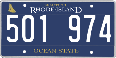RI license plate 501974