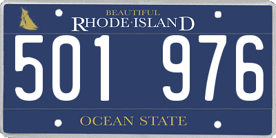 RI license plate 501976