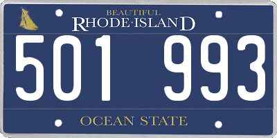 RI license plate 501993