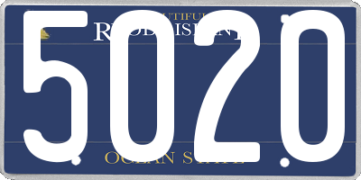 RI license plate 5020