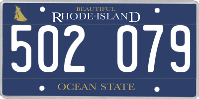 RI license plate 502079