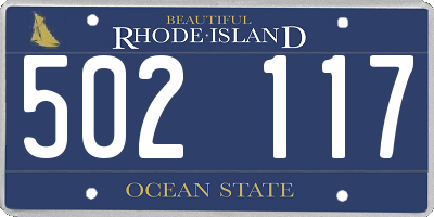 RI license plate 502117
