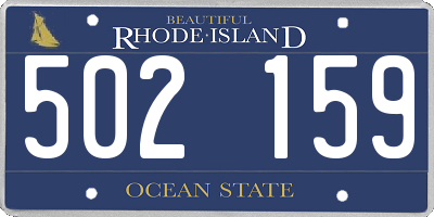 RI license plate 502159