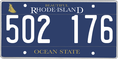RI license plate 502176