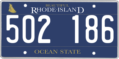 RI license plate 502186