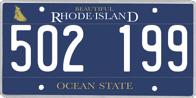RI license plate 502199