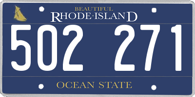 RI license plate 502271