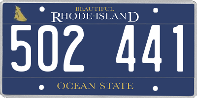 RI license plate 502441