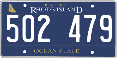 RI license plate 502479
