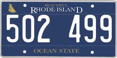 RI license plate 502499