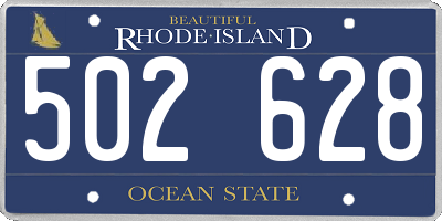 RI license plate 502628