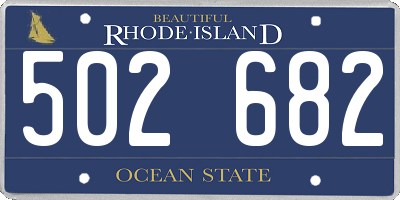 RI license plate 502682