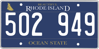 RI license plate 502949