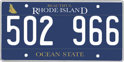 RI license plate 502966