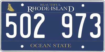 RI license plate 502973