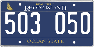 RI license plate 503050