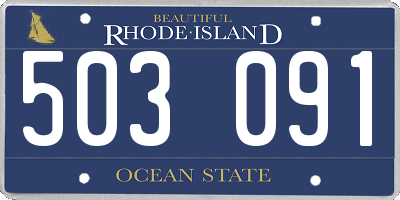 RI license plate 503091