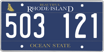 RI license plate 503121
