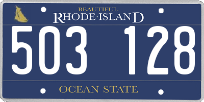 RI license plate 503128