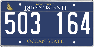 RI license plate 503164
