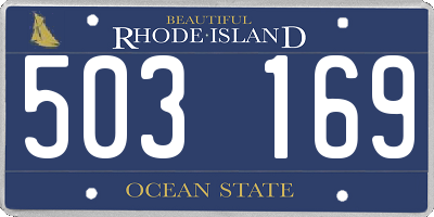 RI license plate 503169