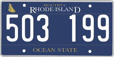 RI license plate 503199