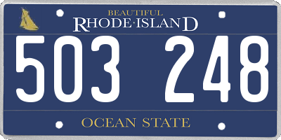 RI license plate 503248
