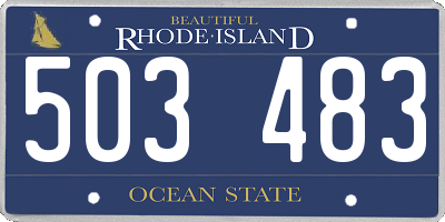 RI license plate 503483