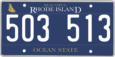 RI license plate 503513