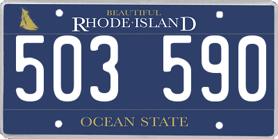 RI license plate 503590