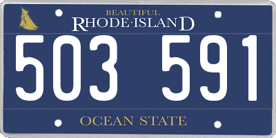 RI license plate 503591
