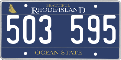 RI license plate 503595