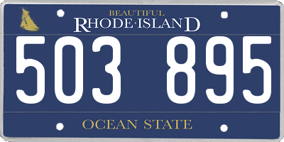 RI license plate 503895