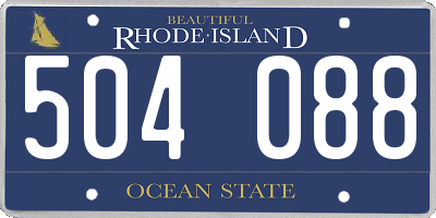 RI license plate 504088