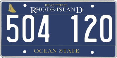 RI license plate 504120