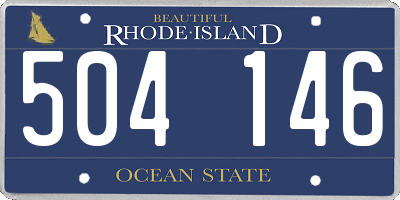 RI license plate 504146