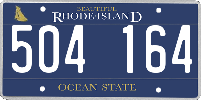 RI license plate 504164