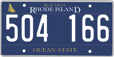 RI license plate 504166