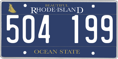 RI license plate 504199