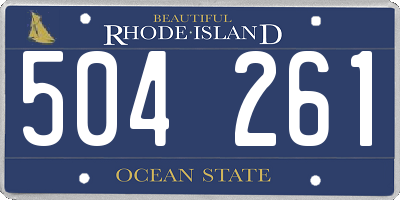 RI license plate 504261
