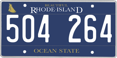 RI license plate 504264