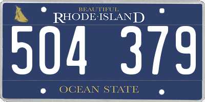 RI license plate 504379
