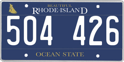 RI license plate 504426