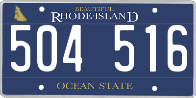 RI license plate 504516