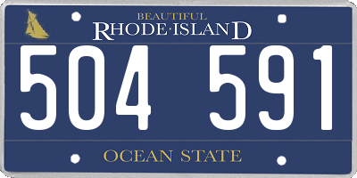 RI license plate 504591