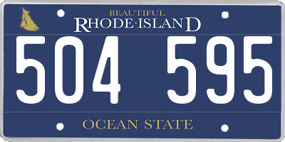 RI license plate 504595