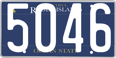 RI license plate 5046