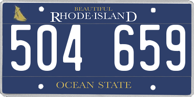 RI license plate 504659