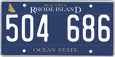 RI license plate 504686