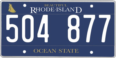 RI license plate 504877